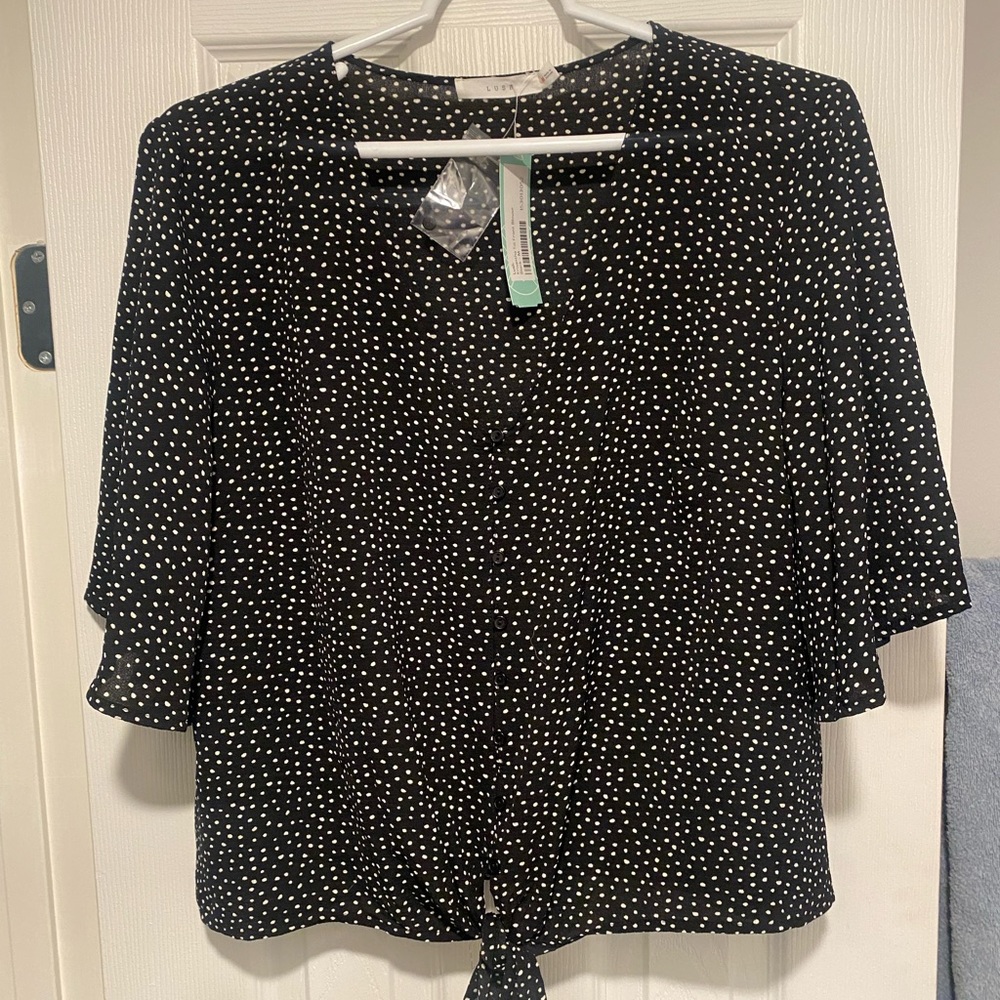 Polka Dot Blouse. NWT